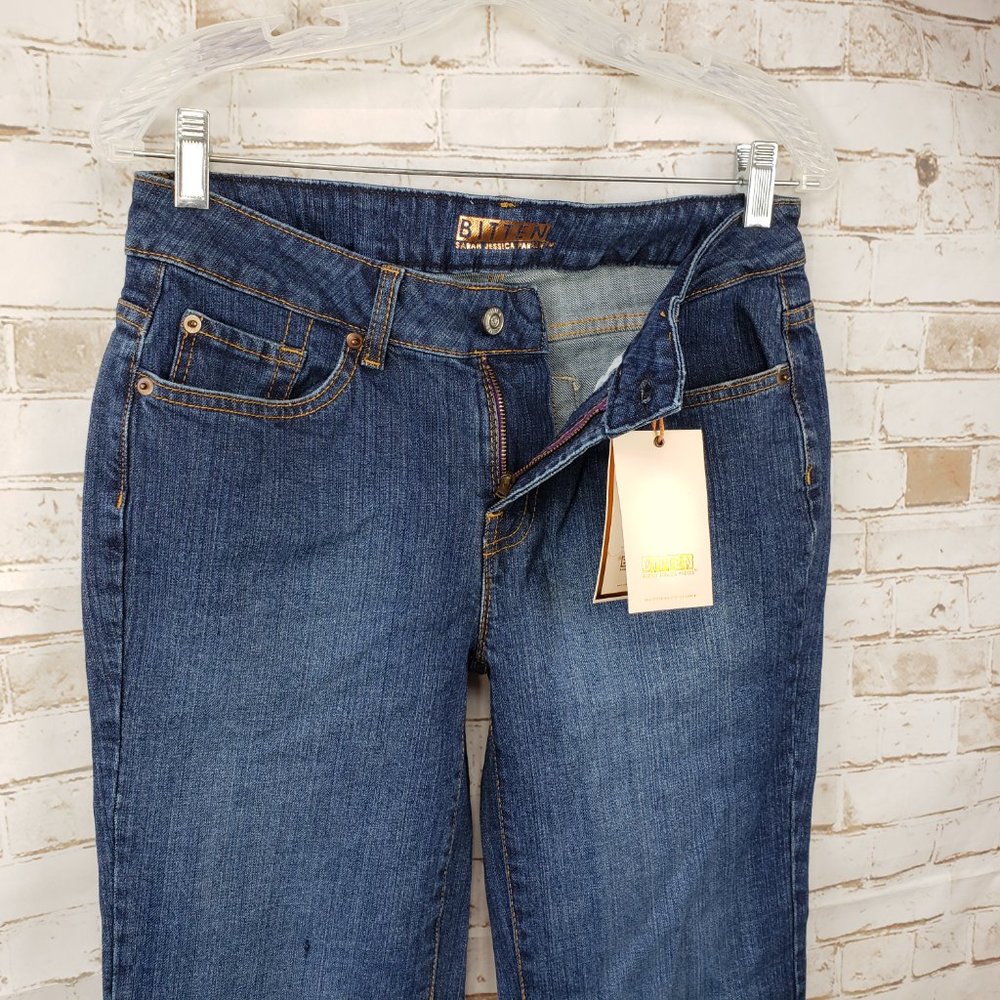 NWT Bitten by Sarah Jessica Parker Size 6 Premium Bootleg Bootcut Jeans Stretch - Picture 8 of 11